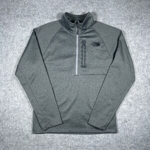 The North Face pullover men Medium Grey Canyonlands Quarter Zip Fleece Hiking